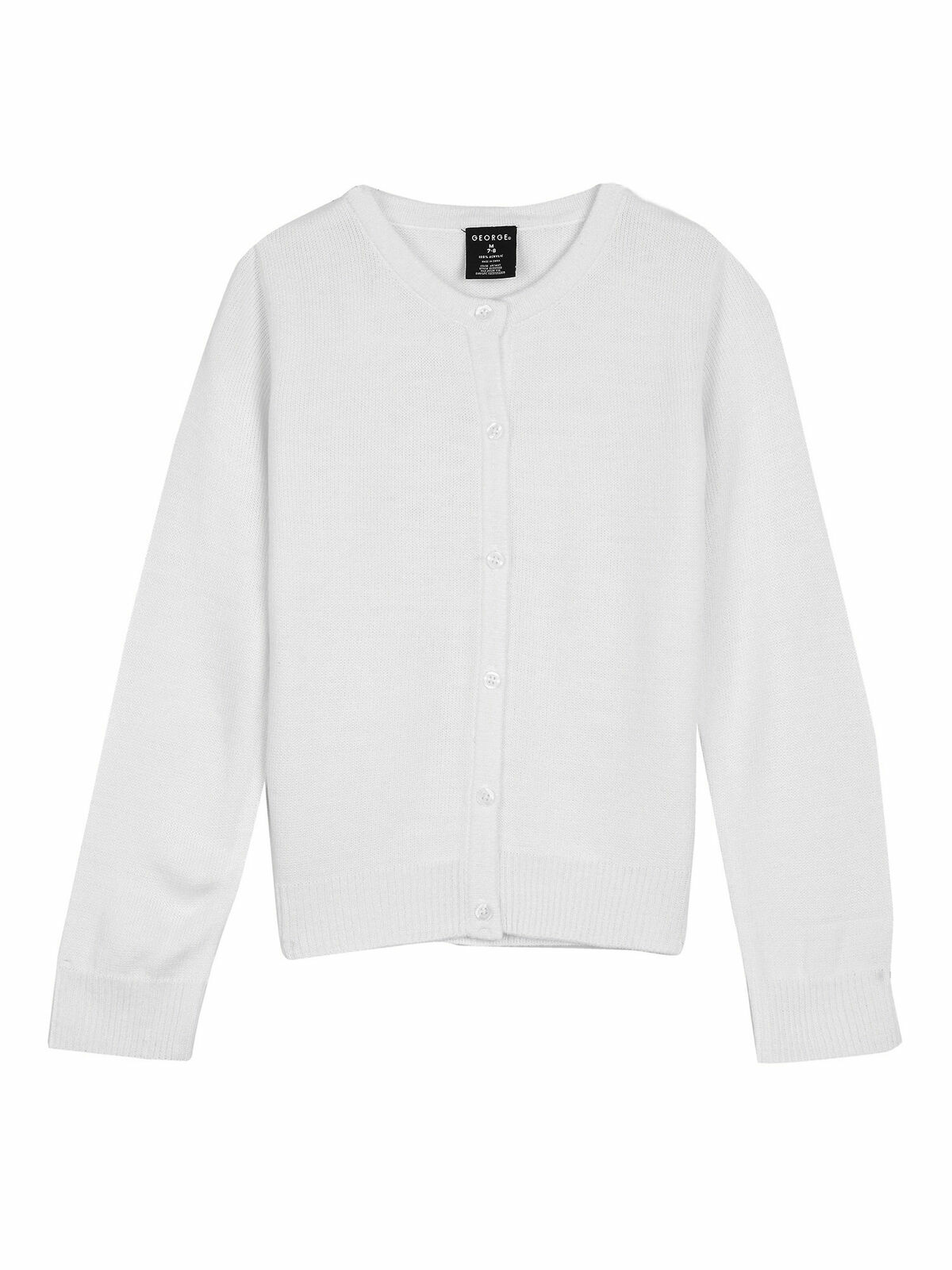 George Cardigan Girls Size M White 
