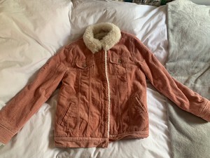 primark pink cord jacket