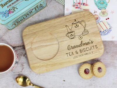 Personalisiertes Omas Tee & Kekstafel Kaffee & Kuchen Gran Muttertag Geschenk