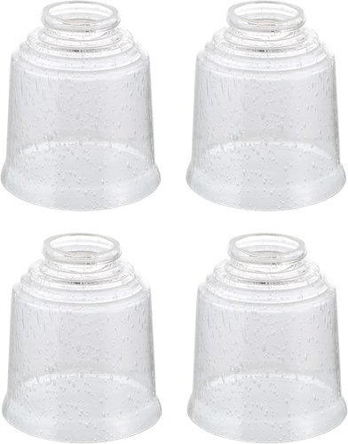 23158-4 Transitional Clear & Seeded Ceiling Fan Replacement Glass Shade, 2-1/8" - Picture 11 of 12