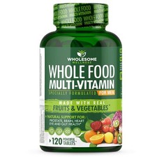 Whole Food Multivitamin for Men - Natural Multi Vitamins Minerals Organic Ext...