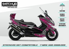 ADESIVI GRAFICHE  "CAMO FUXIA"  compatibile con YAMAHA TMAX 500 2008 - 2011