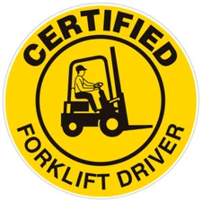 Certified Forklift Driver Bumper Sticker Military Vinyl Soldier Decal 5"