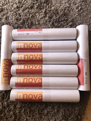 Innova Wallpaper White New Sealed, 5972-12 81A 8 Rolls
