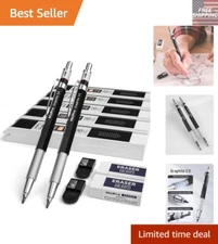 Versatile 2mm Mechanical Pencils for Drawing, Drafting & Sketching - 2-Pack Set