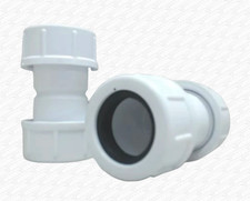 2 x 21.5mm Pipe Coupler Compression No Glue Needed Overflow Condense Pipe Joiner
