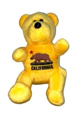 California and Star Firefighter Bear Yellow 6.5” by City Bears 2001 Collectables