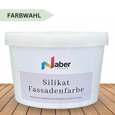 5 L Silikat Fassadenfarbe, Silikatfarbe, Sockelfarbe, RAL Farbwahl, MATT