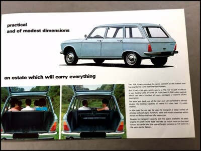Brochure Publicitaire Peugeot 204 Berline - Édition De Mars 1966 - Prix 8650 Francs - Occasion Collection