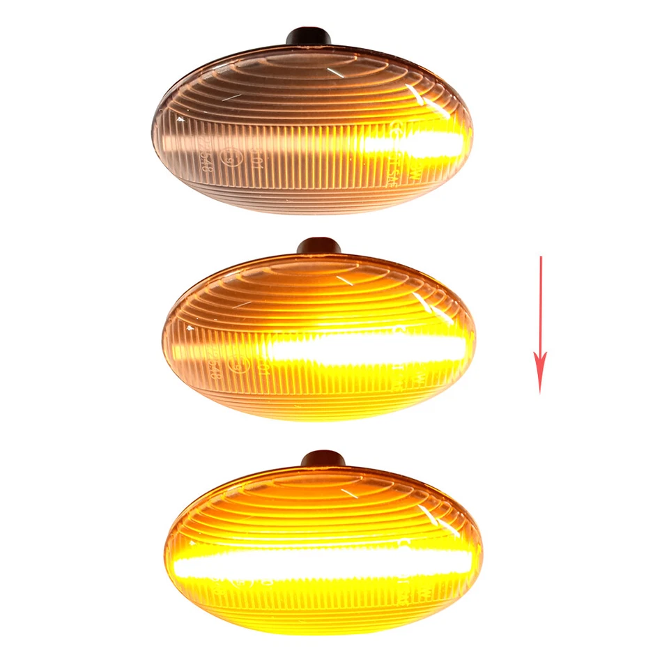 Clear For Subaru Forester 2000-2005 2006 2007 LED Dynamic Side Marker Light — 第 4/4 张图片