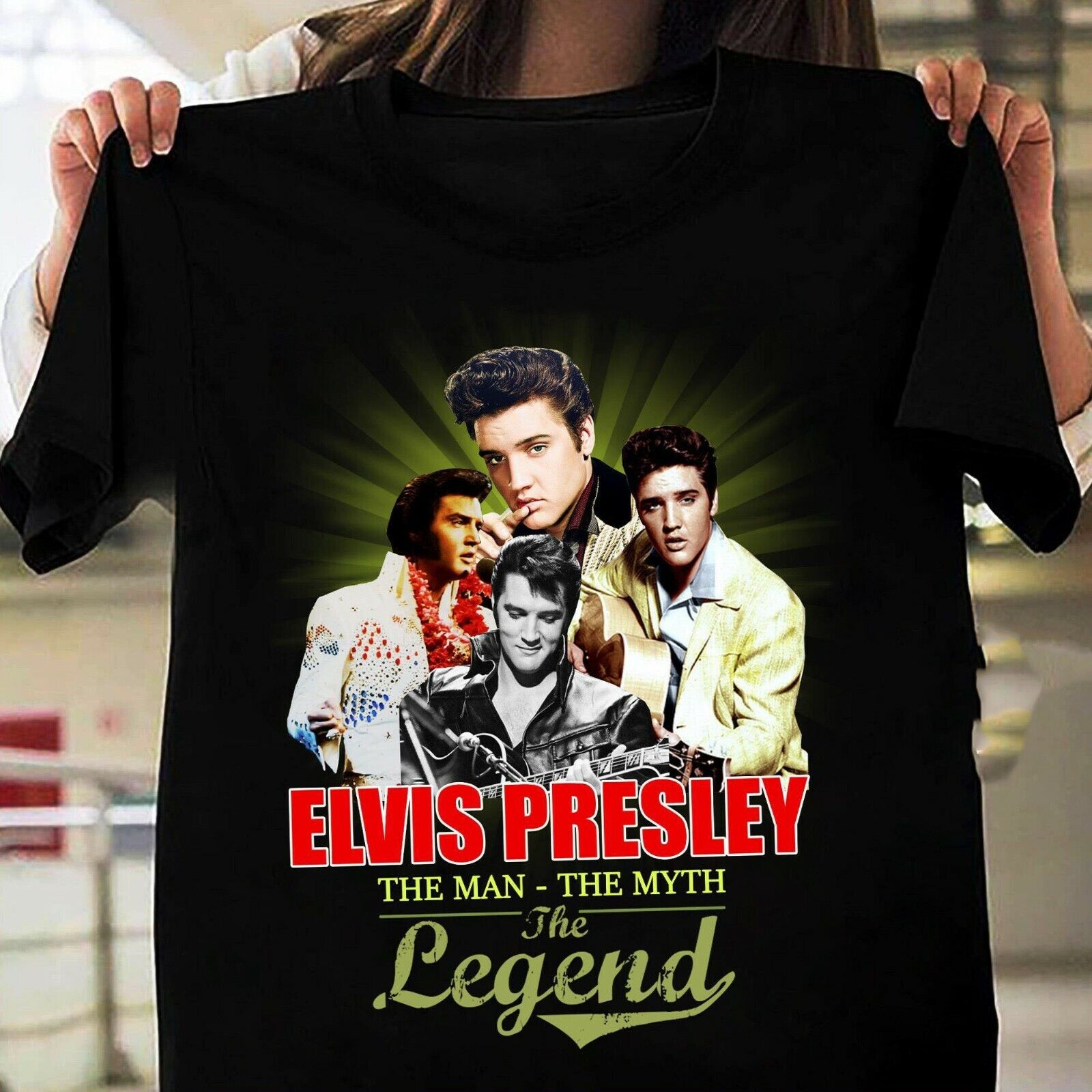 martelen Professor Amuseren Vintage Elvis Presley The Legend Men T-shirt Black Cotton All Sizes S-4XL  JJ923 | eBay