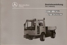 Betriebsanleitung Unimog UX 100 H Teil 2 Wartung  304001020  (6518503700)