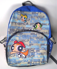 The Powerpuff Girls Names Blue Translucent Backpack NWT   RARE