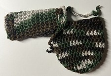 Green Camouflage Open-ended Willy Warmer. Fun Novelty Gift. Stag Party