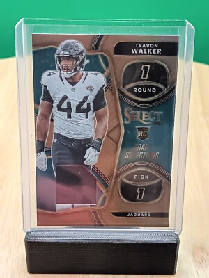 2022 Select Football Trayvon Walker #DS-19 Draft Selections Gold