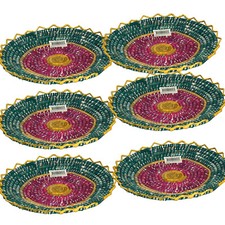 Handmade Roti Chabba 11" Tray Roti Dish Chapati Plate Naan Bread Roll Serving