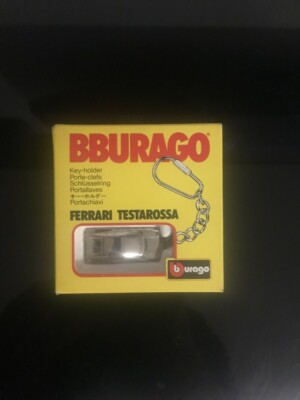 Rare Ferrari Testarossa Burago 4519 BBURAGO MOLGORA MI ITALY Keychain #46 