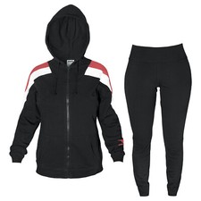 Tuta Donna DIADORA Cappuccio Full Zip - Cotone Garzato 3 Colori Art.795