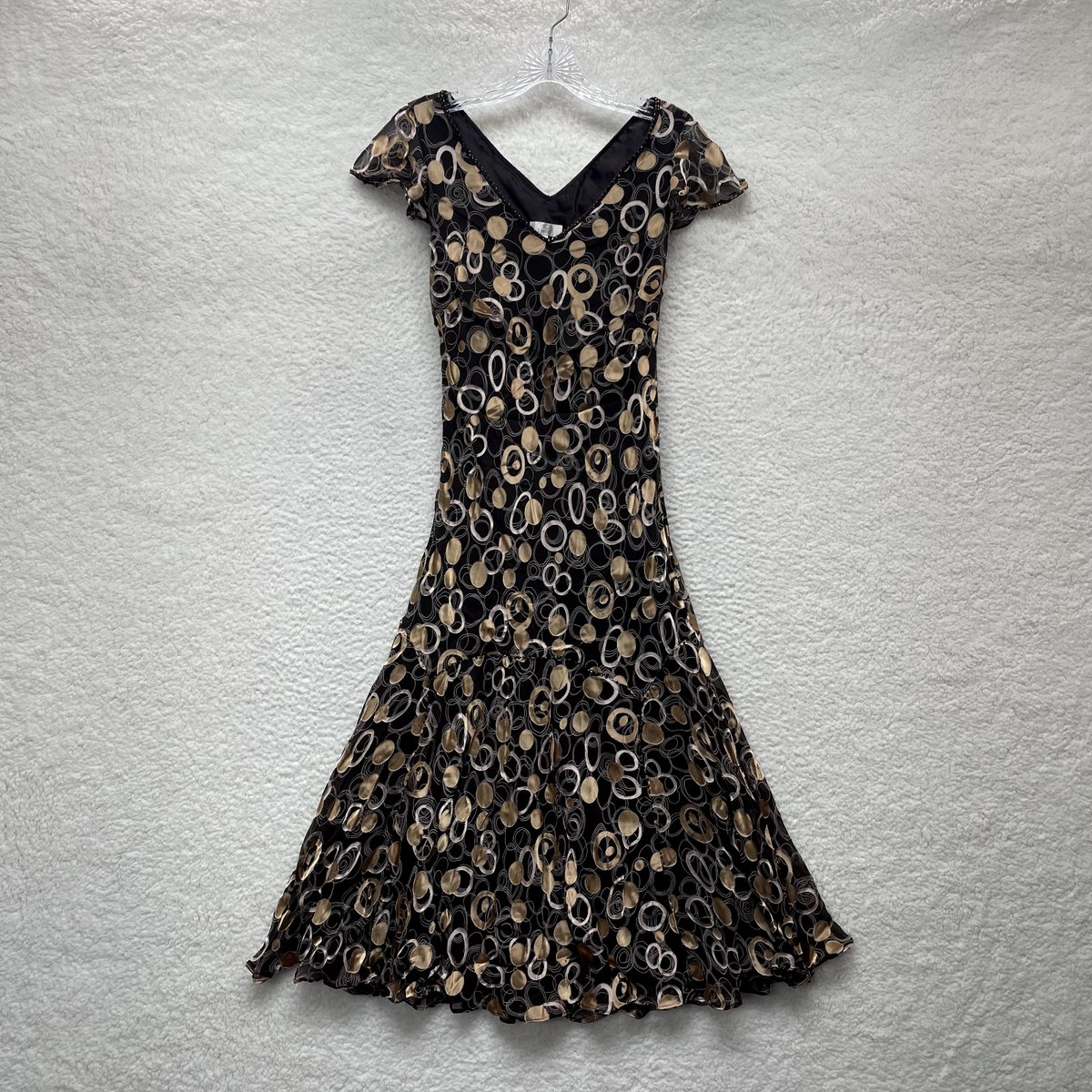 skater dress midi length Tori | Powder BLUE Jacquard Bandeau Skater Midi Dress