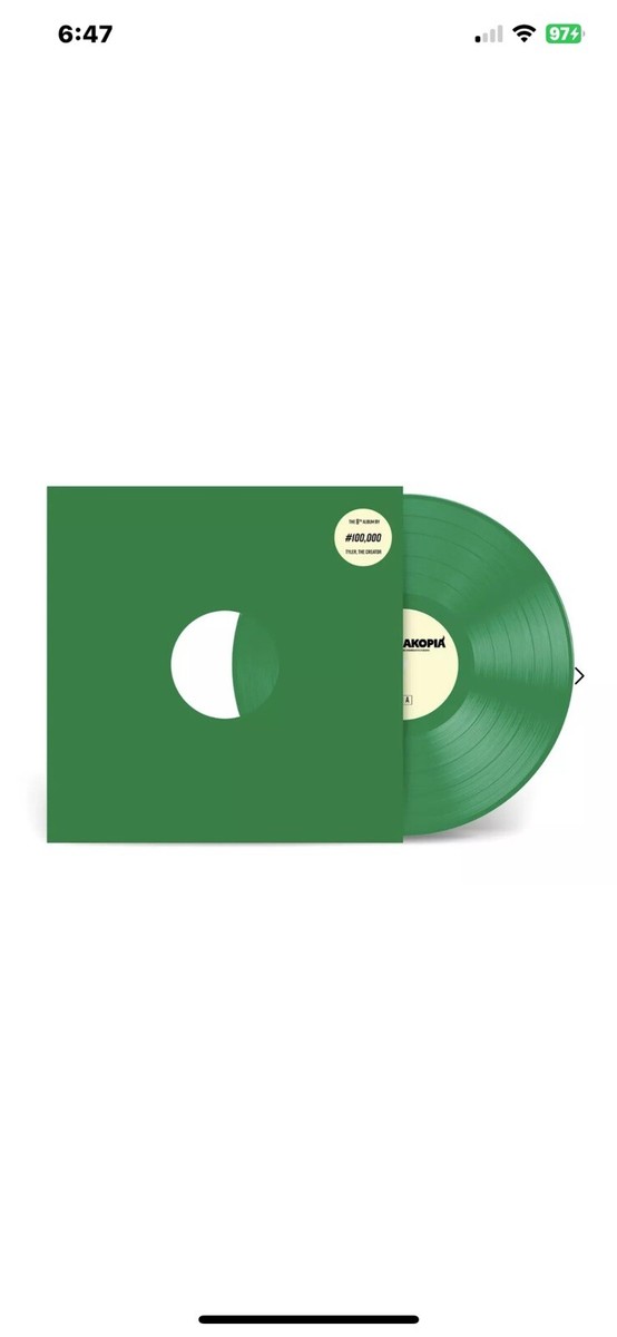 Tyler, The Creator CHROMAKOPIA LIMITED EDITION Test Green Tyler, The Creator CHROMAKOPIA LIMITED EDITION Test Green