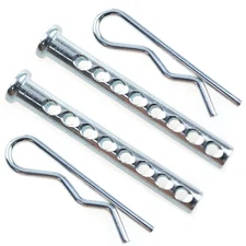 Multi-Hole Pin 2 Sets M6 x 50 mm Galvanized Steel Porous Eye Pins and Split P...