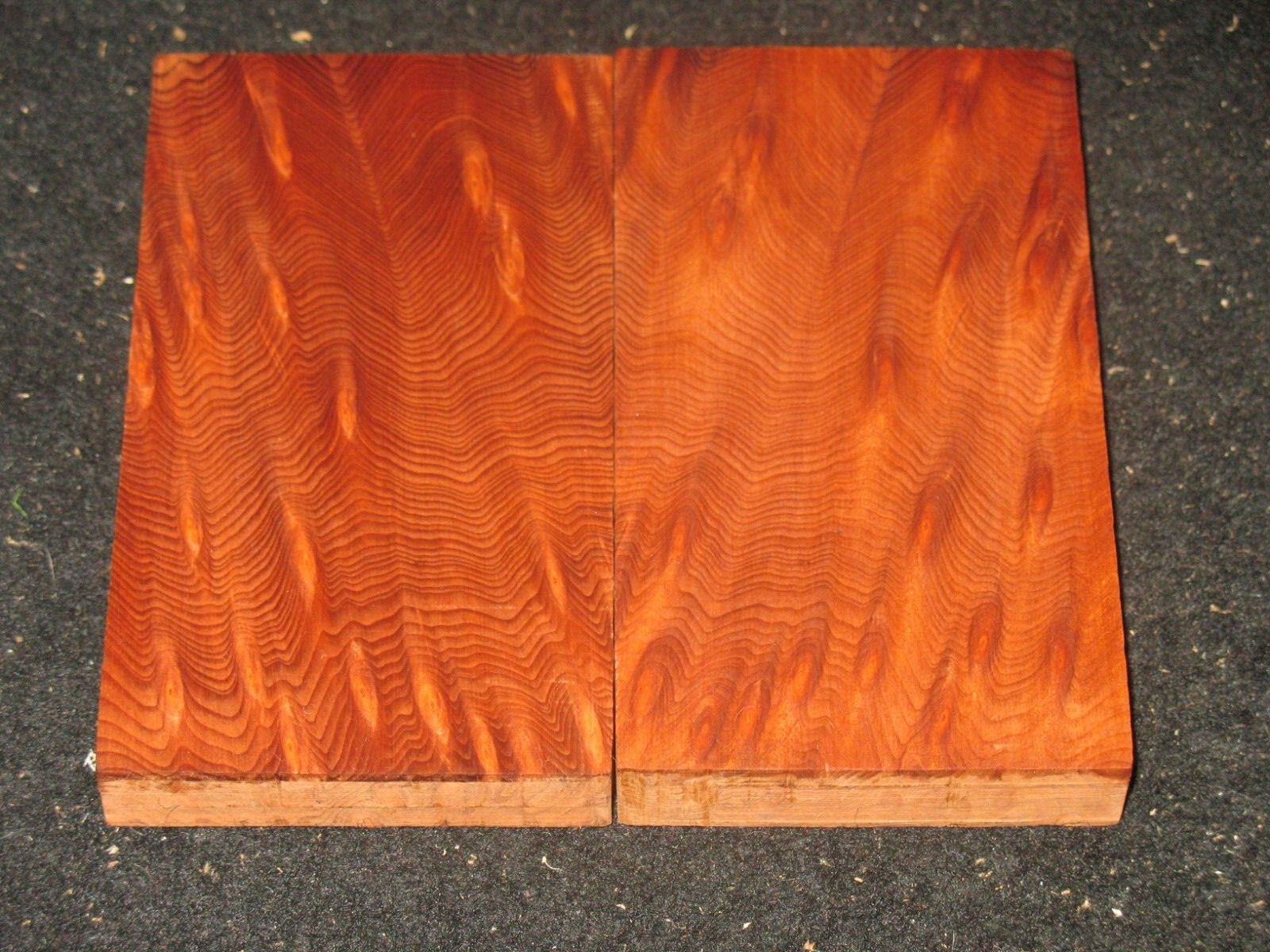 Redwood Burl Knife Scales Grips Handle Matched Set AminoTher