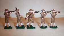 Vintage Antique Lead / Metal Toy WW1 Figures Lot of 5 Pg3E 