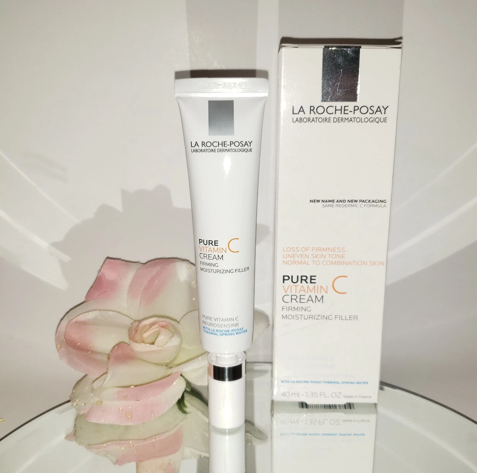 La Roche-Posay Pure Vitamin C Cream Firming Moisturizing Filler for Face 1.35oz