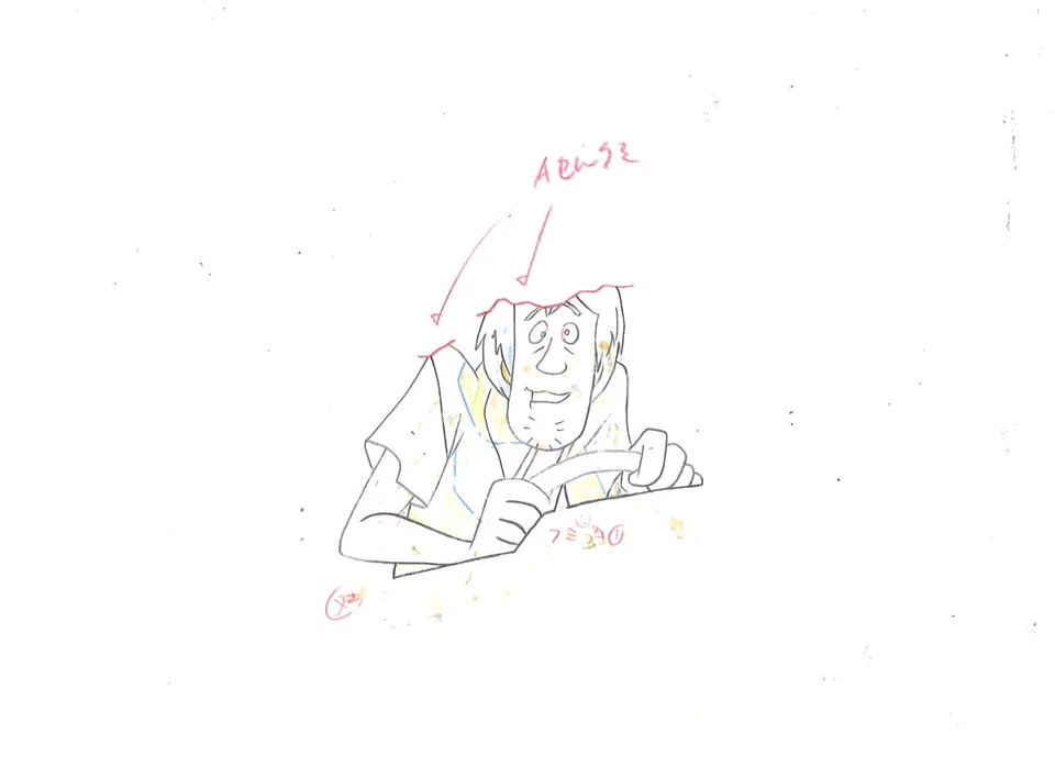 Scooby Doo + Shaggy Original Production Cel/Drawings-Signed Bob Singer - Image 2 of 4