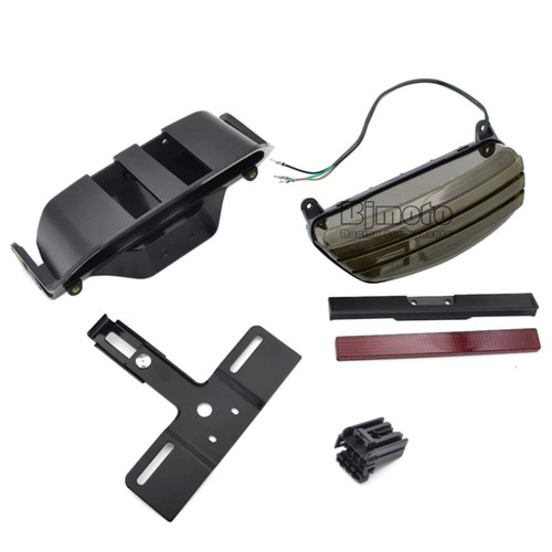 Fender Tail Brake LED Light Smoke Lens For Harley Softail FXST FXSTB FXSTC BJ1 - Foto 7 di 11