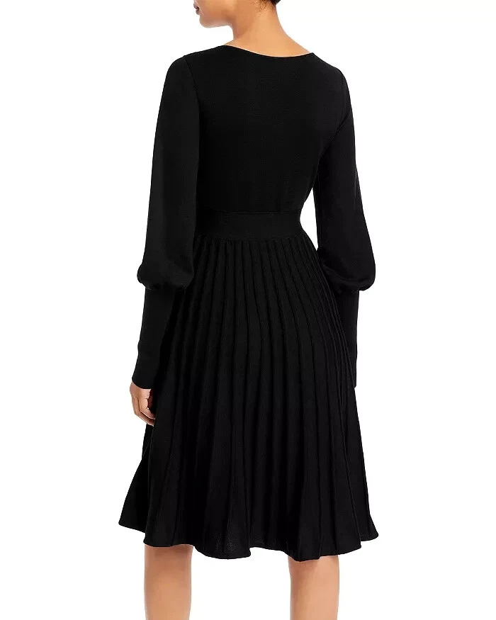 Vestido tejido Alberta Ferretti L100306 negro macramé talla 8 para mujer Foto 4 de 4