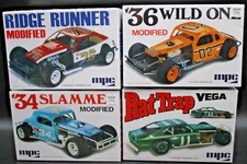 4pc New 1/25 Model Kit MODIFIED Racers Vega Gremlin Ford '34 '36 MPC