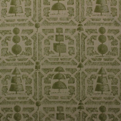 P KAUFMANN TOPIARY GRASS GREEN TREE MAZE MULTIPURPOSE COTTON FABRIC BY YARD 54''W