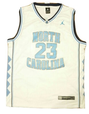 NEW Jordan Men's Nike #23 Michael Jordan North Carolina White