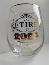 Great Retirement Gifts for Women and Men 2024! Stemless Wine glass