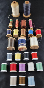 Sewing Thread Spools Textile Anchor American Talon Bolling Lot x26 Vintage