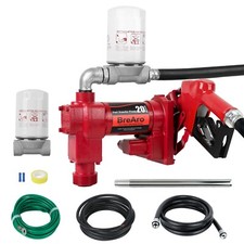 Fuel Transfer Pump 12V 20 GPM Diesel Gas Gasoline Kerosene w/ Particulate Filter