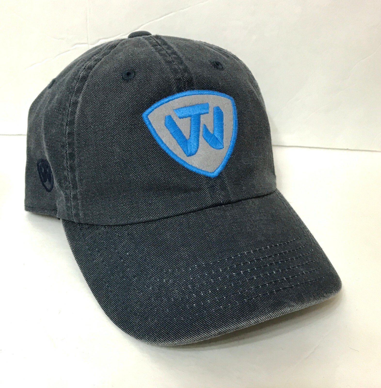 rare TOP OF THE WORLD HAT tw brand company logo fade dark gray dad cap men/women