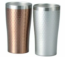 New ! Luxe Pair Metal Thermo Tumbler Am-Mb29827  form