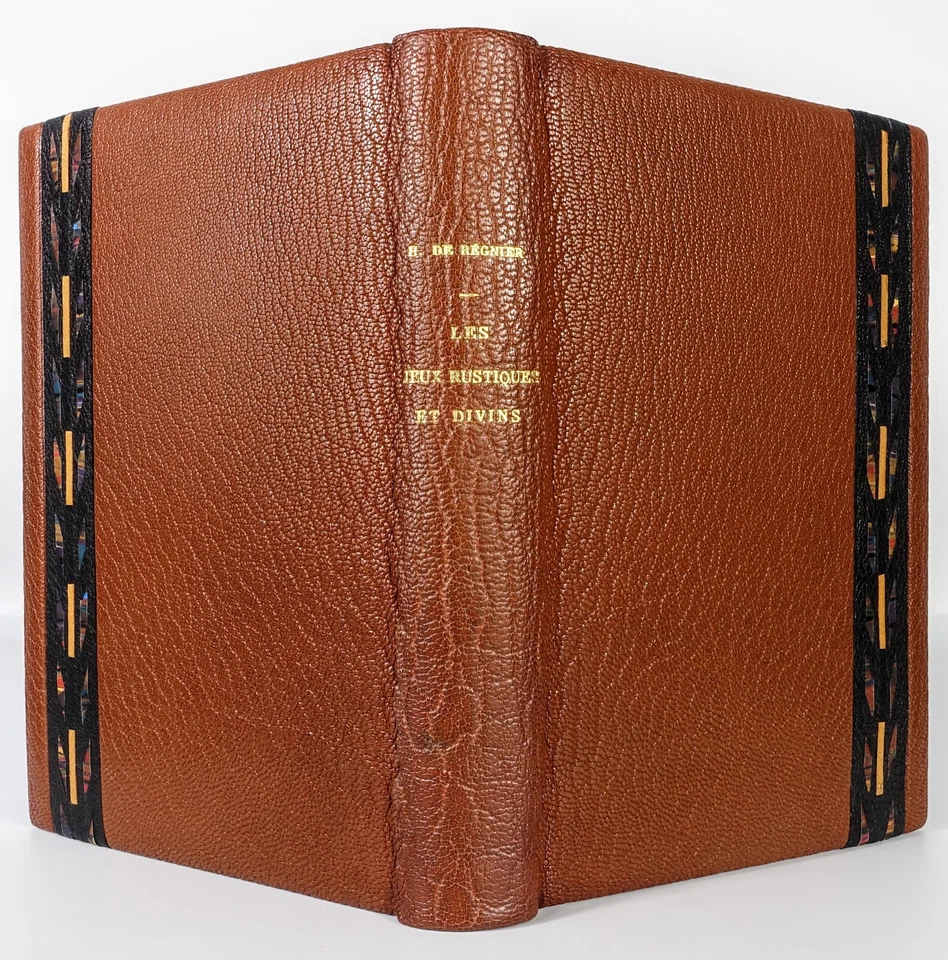 📖 Henri de RÉGNIER - Les Jeux rustiques et divins. 1925, reliure d'art signée - Photo 2/4