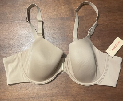NWT ~Third Love~Comfort Stretch T-Shirt Front Closure Bra~Size 40B~ Warm Taupe