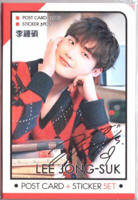 セール中…イ・ジョンソク直筆サイン入り2Lサイズ写真…Lee Jong Suk Lee Jong Suk [Post Card 12P/ Sticker 3P Set] 02 K-Actor LJS-02 | eBay