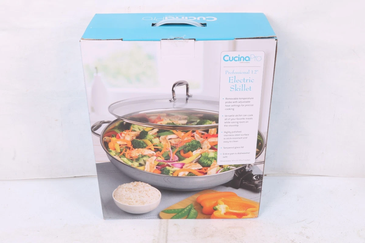 Presto 11inch Electric Skillet With Glass Lid 06626 , 47 OFF