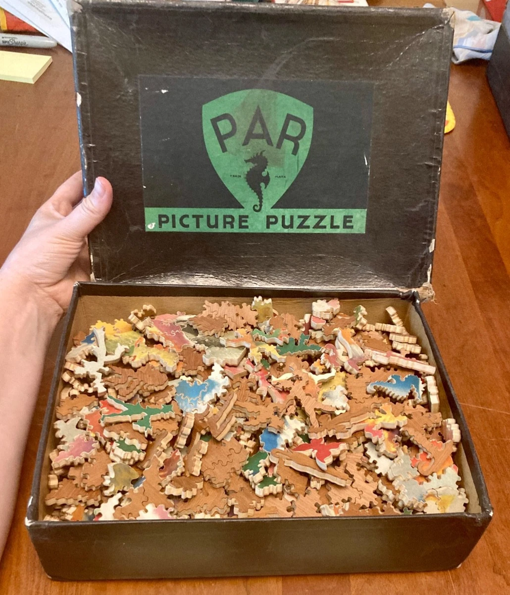 Lot 6 Puzzles En Bois Vintage 1950/60 – Matériel Pédagogique PLAYJEUX