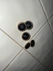 Black & Gold Round Shank Buttons Lot of 6 (3 Matching Pairs) for Blazers CHANEL — photo 3