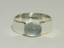 Aquamarine Ring, Sterling Silver Ring , March Birthstone, Boho Gift for Woman
