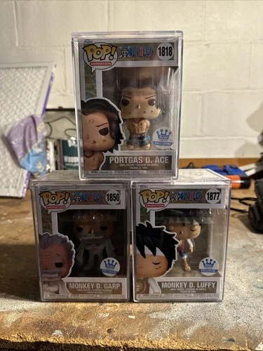 Funko Pop! One Piece Funko Shop Exclusive Monkey Garp, Luffy and Ace Lot of 3