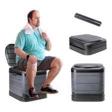 Upgrade XL Portable Toilet,Folding Camping Toilet for Adults Travel