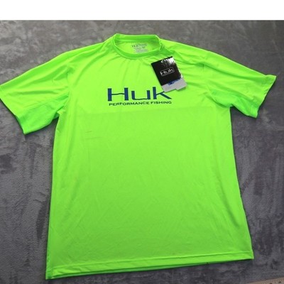 Huk T Shirt's Men's Performance Fishing Green Size M New w/o Tags