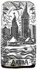 10 ozt 999 Fine Silver Art Bar - ARUBA - ADAMO TECHNE - Limited Edition 88.87 per troy oz